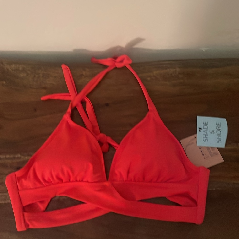 Pink Halter Bikini Top by Shade & Shore - Picture 4 of 5